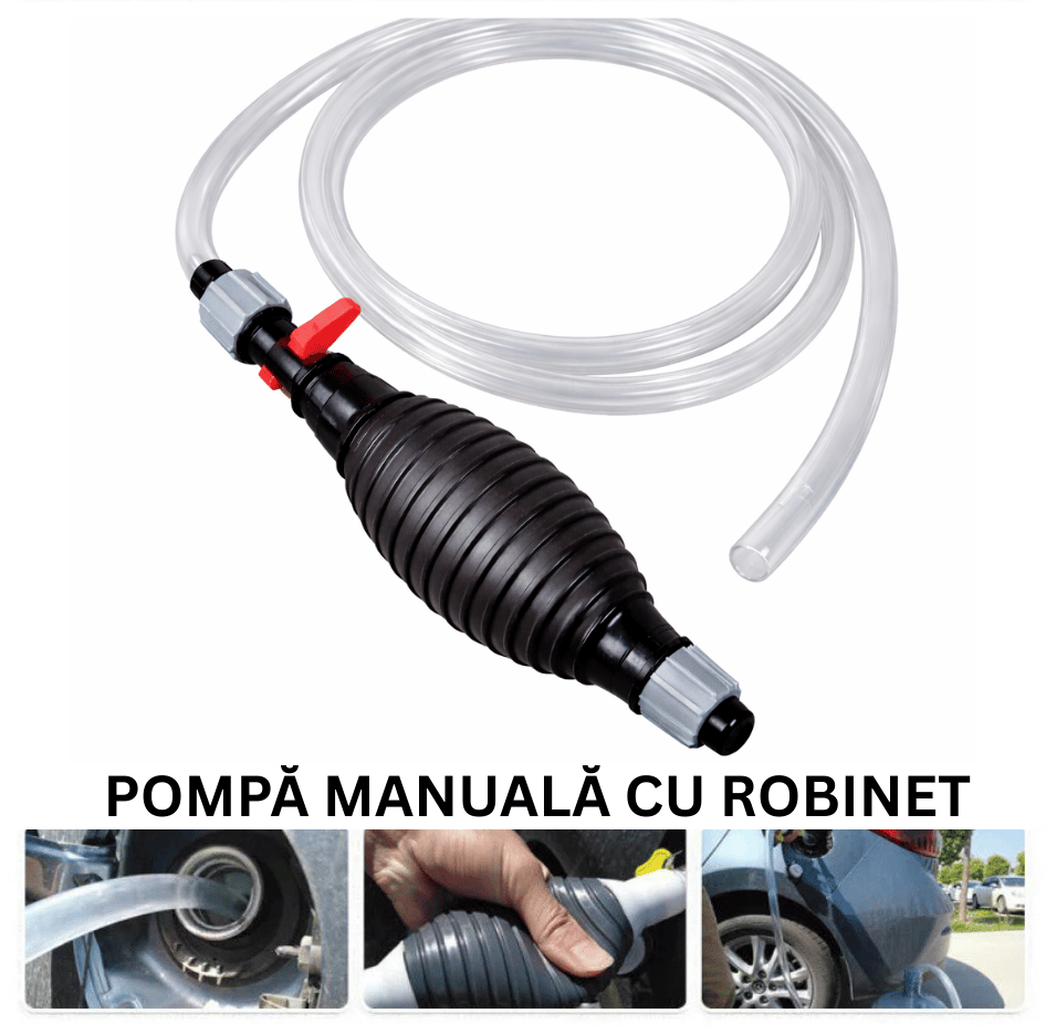 Pompa Gospodarului™ – tip sifon pentru transfer lichide cu robinet