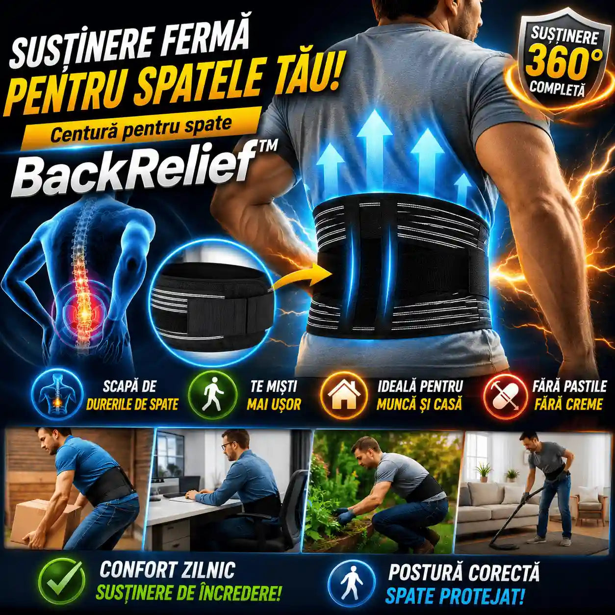 Centură Pentru Spate- BackRelief™