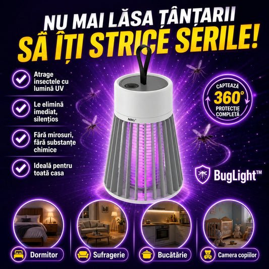 Lampă Anti-Insecte Portabilă- BugLight™